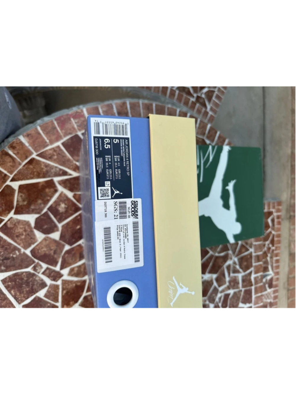 Air Jordan 4 Union Desert Moss- DJ5718300 - Picture 9 of 9